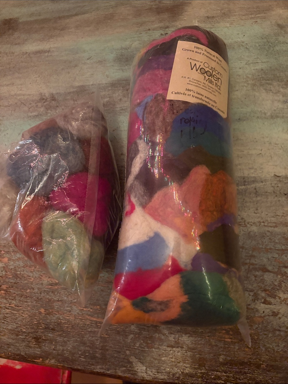 Multicolor Felted Wool Bundle